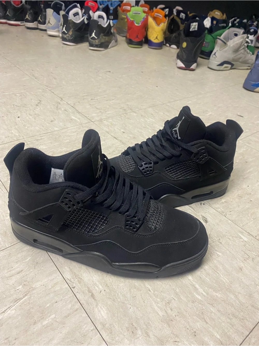 Jordan Retro 4 “Black Cat” Retro Basketball Sneakers
